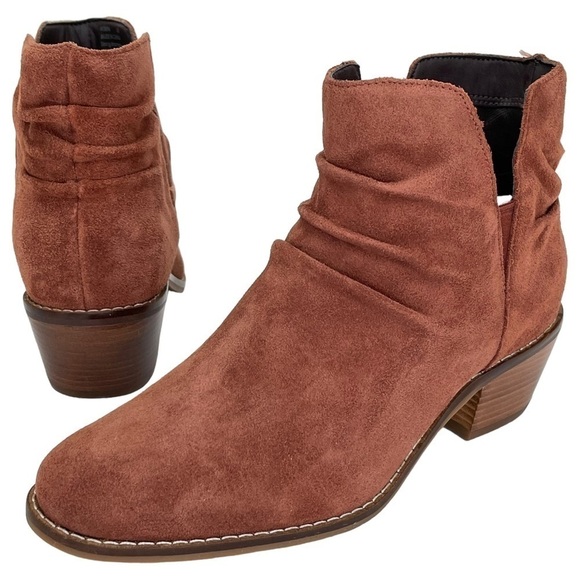 Cole Haan Alayna Mahogany Suede Leather Womens Ankle Boots Size 5M - Picture 10 of 12